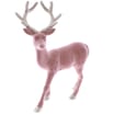 Noel 13" Flocked Velvet Pink Reindeer 