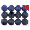 Noel Christmas Baubles Navy (12 x 8cm Baubles)