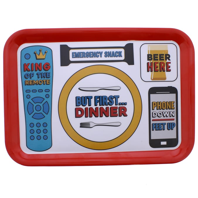 Novelty Dinner Lap Tray tv gift gifts present Home Bargains