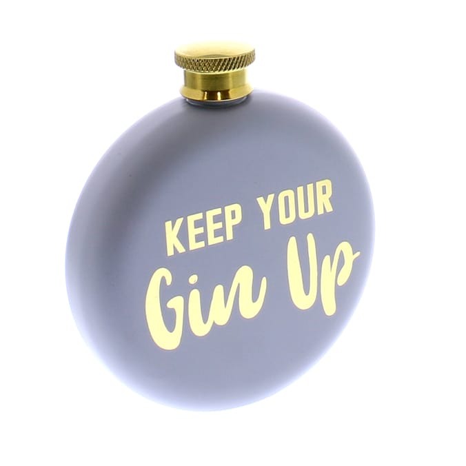 Gin Hip Flask 5oz, drink, alcohol, flask, hip flask, on the go, party