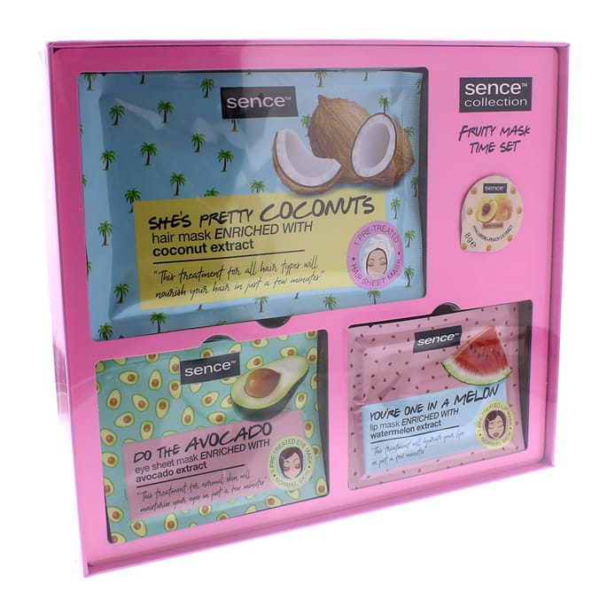 Sence Collection Fruity Mask Time Set, avocado, coconut, watermelon