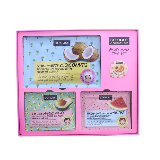 Sence Collection Fruity Mask Time Set, avocado, coconut, watermelon