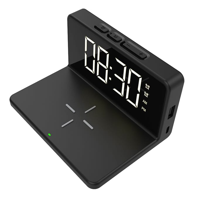 Equatech Digital Display Alarm Clock, time, wakeup, AM, PM, clock