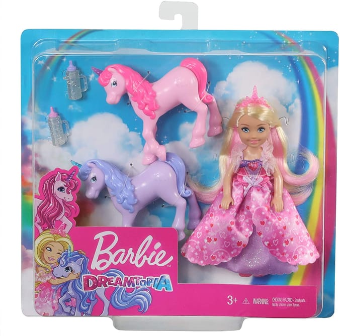 Barbie chelsea hot sale and unicorn