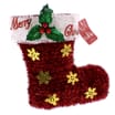 Noel Santa Boot Tinsel Decoration