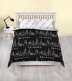 Friends Double Black & White Reversible Duvet Set 