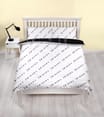 Friends Double Black & White Reversible Duvet Set 