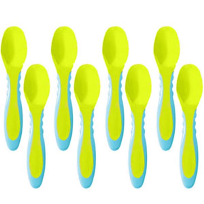 Tommee Tippee Explora Feeding Spoons 8 Pack Green Home Bargains