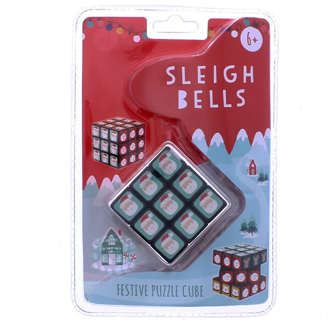 Sleigh Bells Festive Puzzle Cube, gift, toy, puzzle, challenge, mind