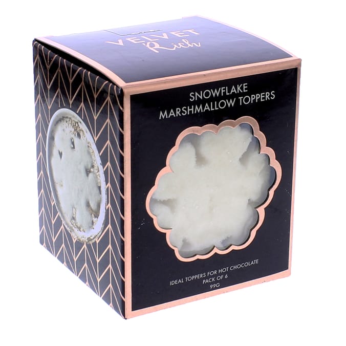 Snowflake Marshmallow Toppers (Case of 24), hot chocolate, top, dessert, tea, mallow Home Bargains