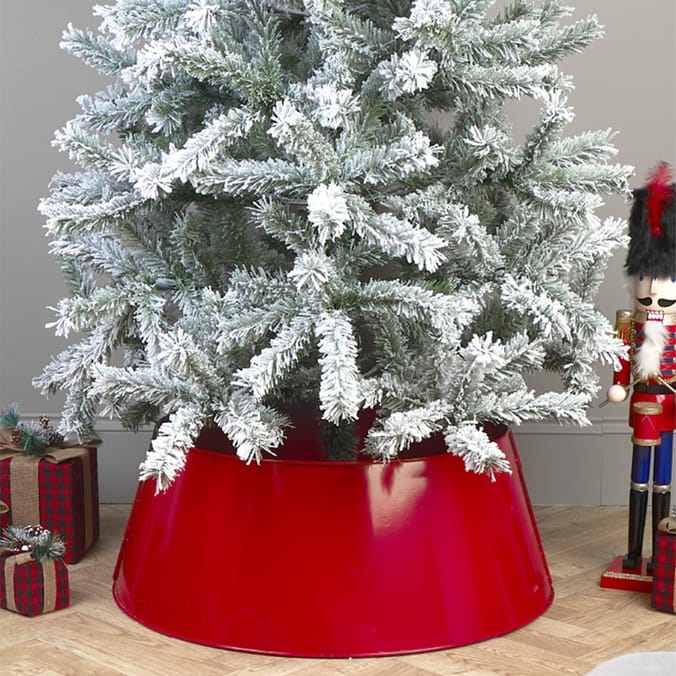 Christmas Tree Metal Skirt Red, Christmas, Festive, Holidays, Tree