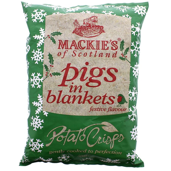 Mackie's Pigs in Blankets Crisps 500g, crisp, crisps, chip, chips