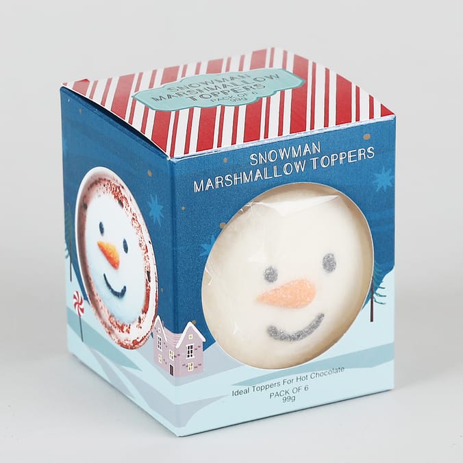 Snowman Marshmallow Toppers (Case of 24), hot chocolate, top, dessert