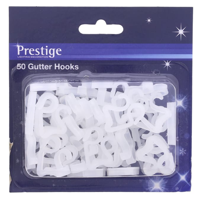 Prestige 50 Gutter Hooks, hanging, hooks, decoration, Christmas, gutter