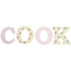 Decorative Wooden Letters - COOK