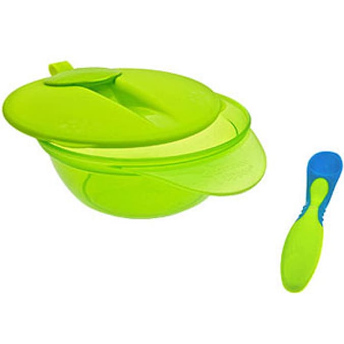 Tommee Tippee Bowls x 2 with Lid & Spoon - Green