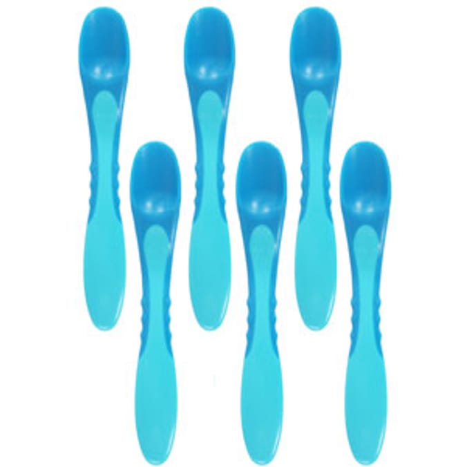 Tommee Tippee Explora Weaning Spoons x 6 Blue Home Bargains