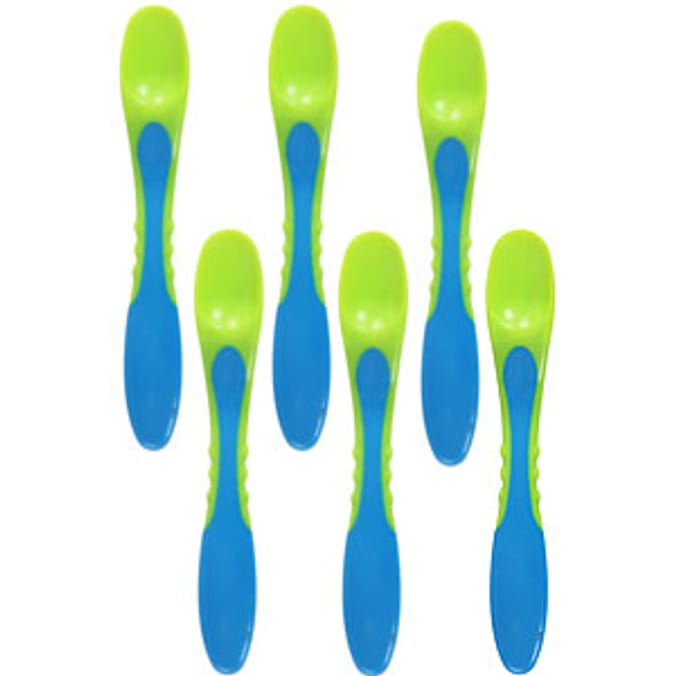 Tommee Tippee Explora Weaning Spoons x 6 Green Home Bargains
