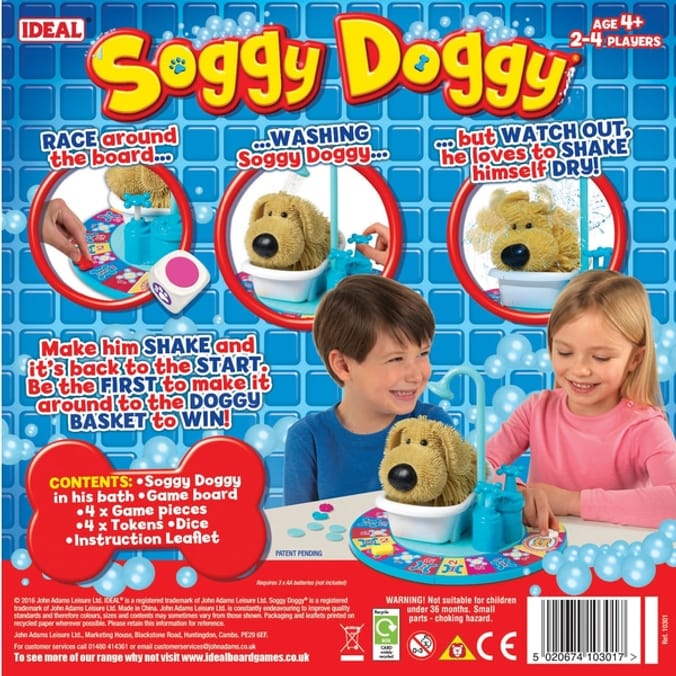 Soggy Doggy Game, kids, play, game, fun, board game, ideal, toys, soggy