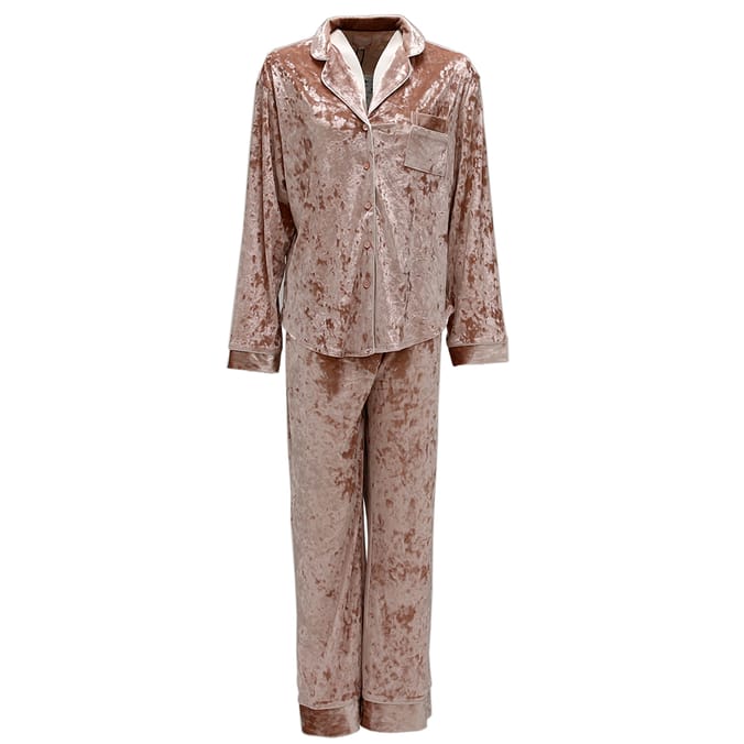 Ladies velour online pyjamas