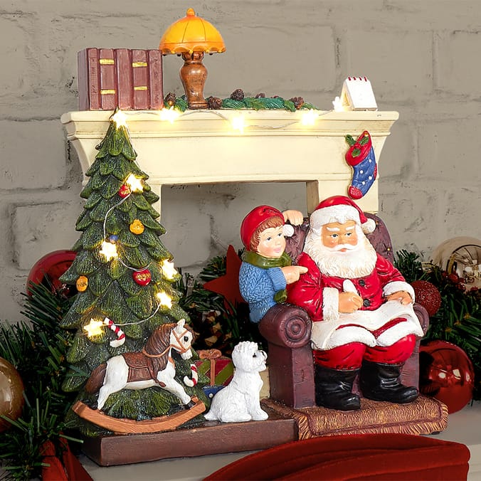 Festive Feeling Musical Light Up OrnamentChristmas, santa, gift