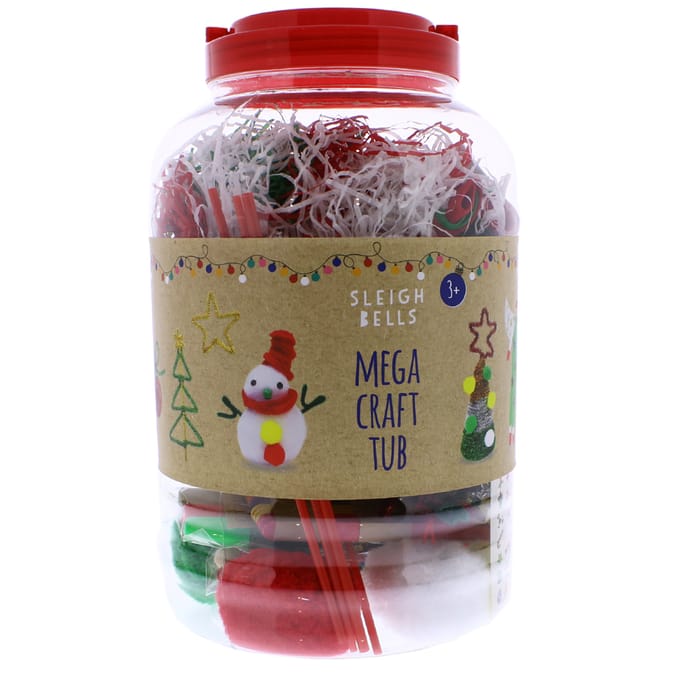 Sleigh Bells Mega Craft Tub, create, play, decorate, art, crafts