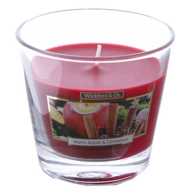 Wickford & Co. Warm Apple & Cinnamon Candle (12 x 5oz), candle, festive