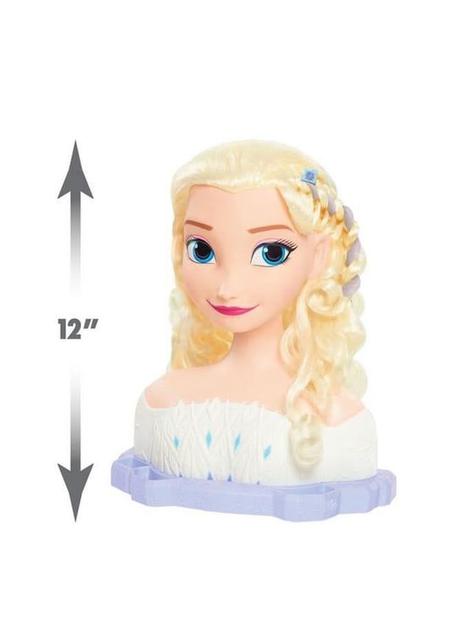 Disney Frozen 2 Elsa The Snow Queen Deluxe Styling Head Hair Styles Frozens Two Disneys Disney 