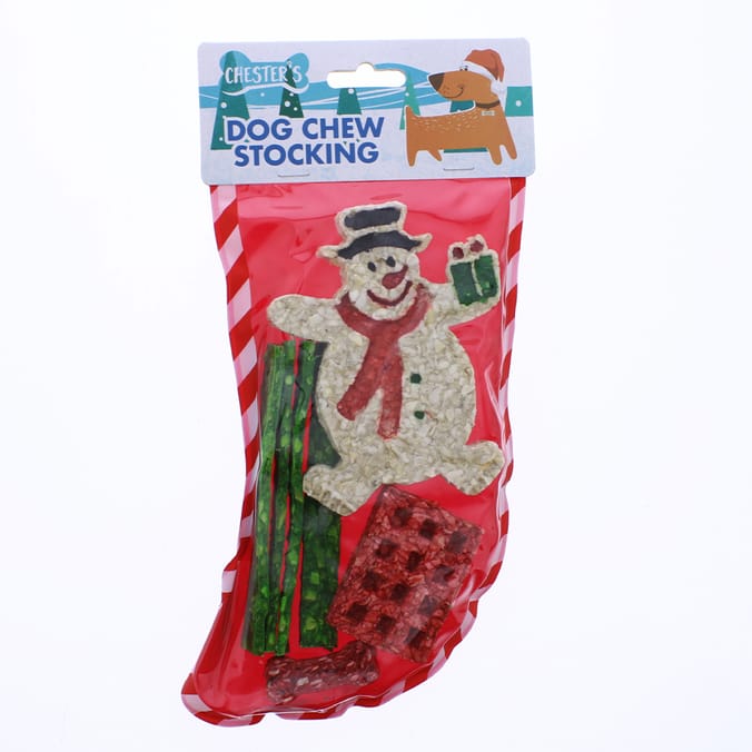 Chester's Dog Chew Stocking (Case of 6), festive, christmas, pet, dog