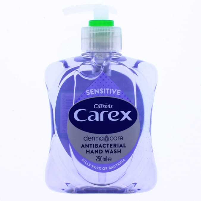 Carex Antibacterial Hand Wash Sensitive 250ml (Case of 6) Home Bargains