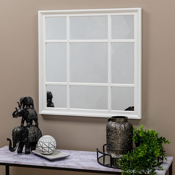 Homestyle Soho Square Mirror White