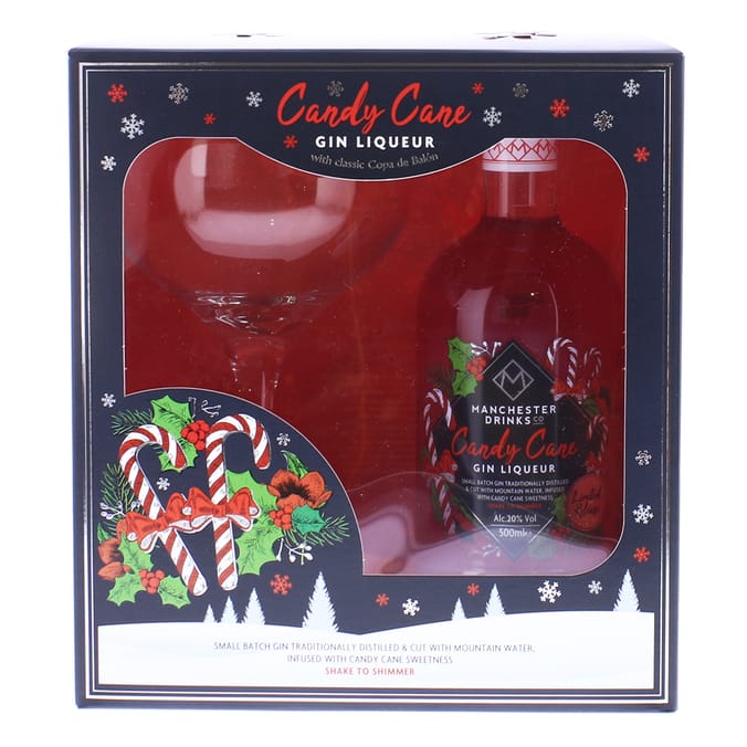 Manchester Drinks Co. Candy Cane Gin Liquor 20vol with Copa de Balon