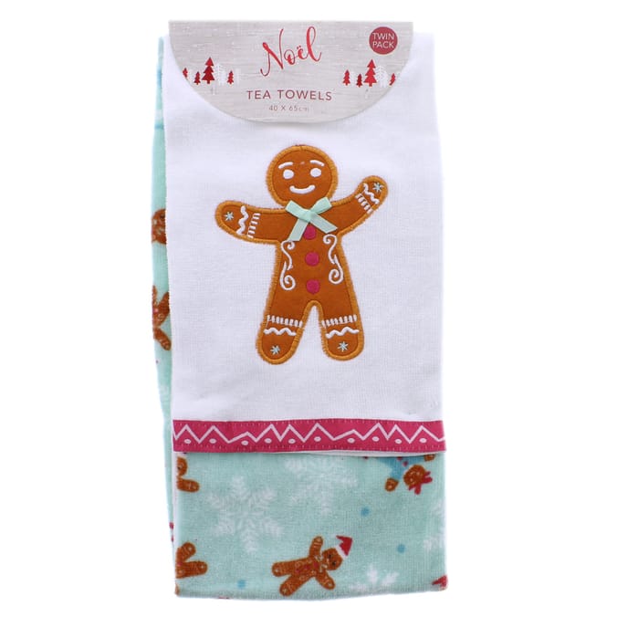 Noel Novelty Tea Towel Twin Pack