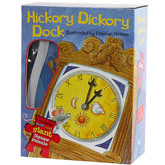 Hickory Dickory Dock Story Book and Jigsaw Puzzle Home Bargains