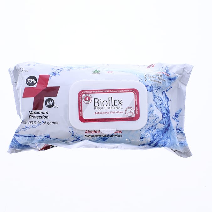 Bioflex Professional Alcohol Free Antibacterial Wet Wipes (12 x 120