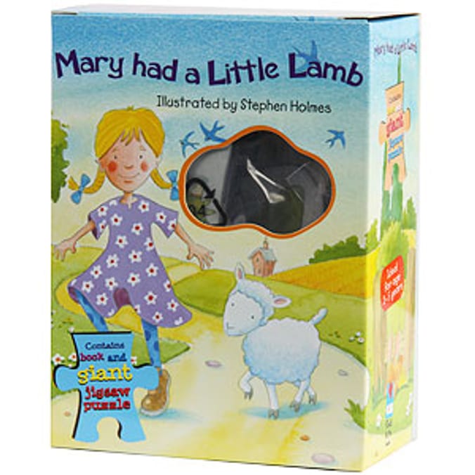 Mary Had a Little Lamb Story Book and Jigsaw Puzzle Home Bargains