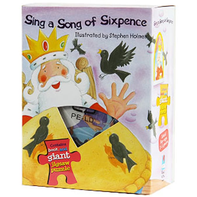 Sing a Song of Sixpence Story Book and Jigsaw Puzzle