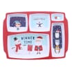 Kids Christmas 5 Section Food Tray