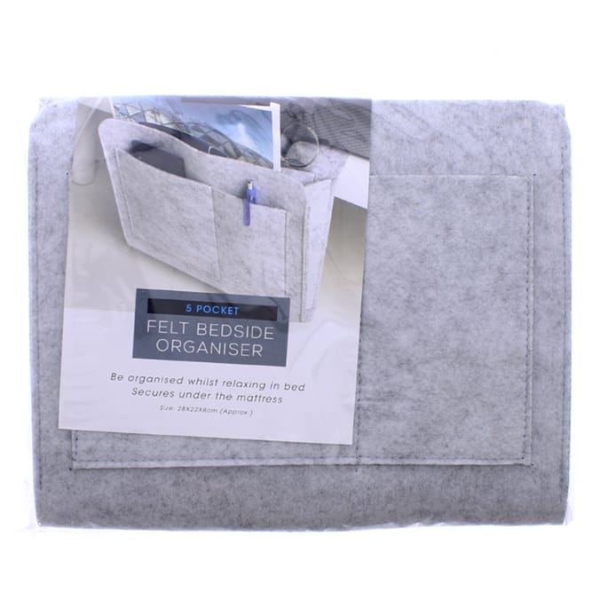 Home Collections 5 Pocket Felt Bed Organiser, bedroom, living, sorter
