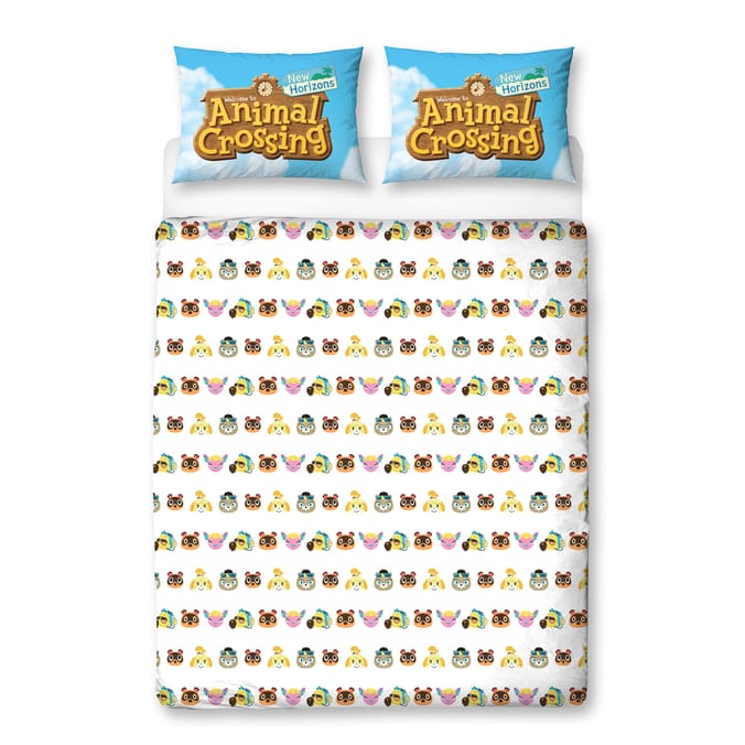 Animal Crossing Beach Double Panel Duvet Set, 5056197137833, Nintendo