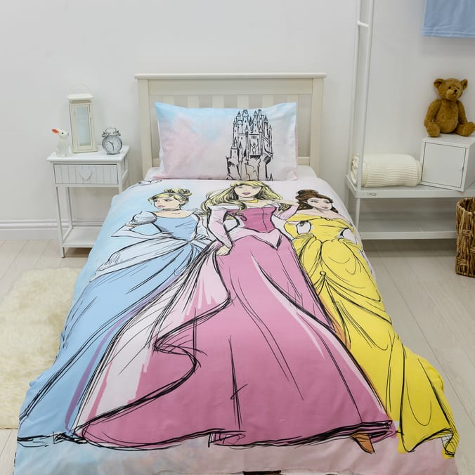 Disney princess hotsell single bedding