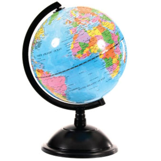 Earth Globe Illuminated 20cm Diameter