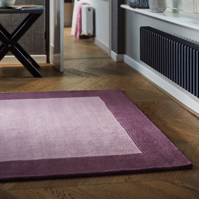 Origins Borders Mauve Rug,plain rugs living rooms decorations sitting