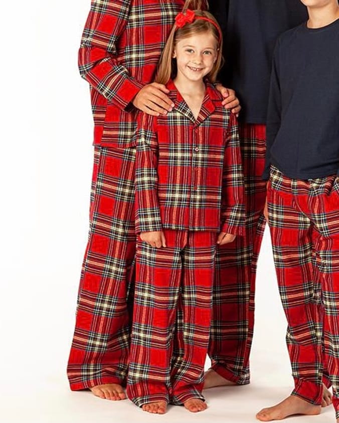 Kids discount tartan pjs