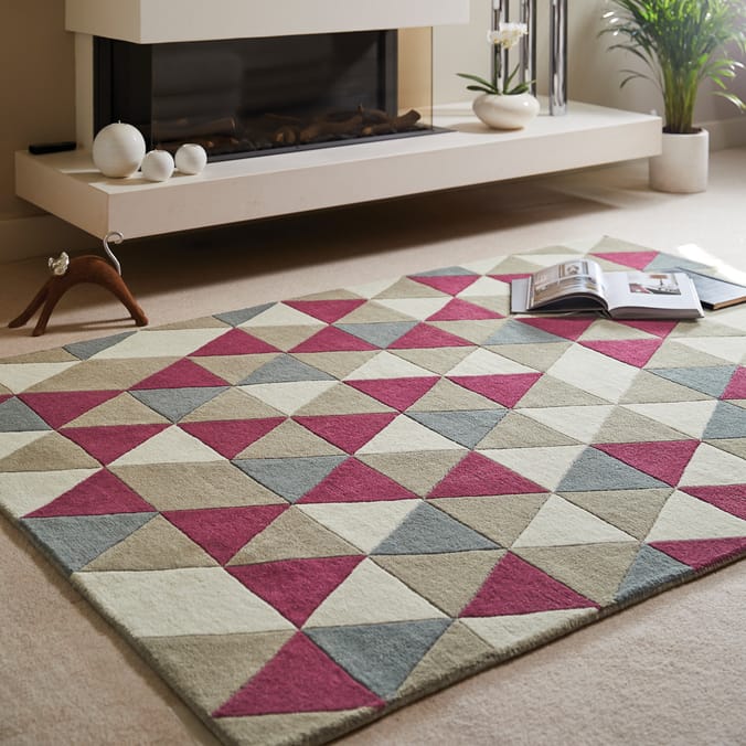 Origins Honeycomb Raspberry Rug