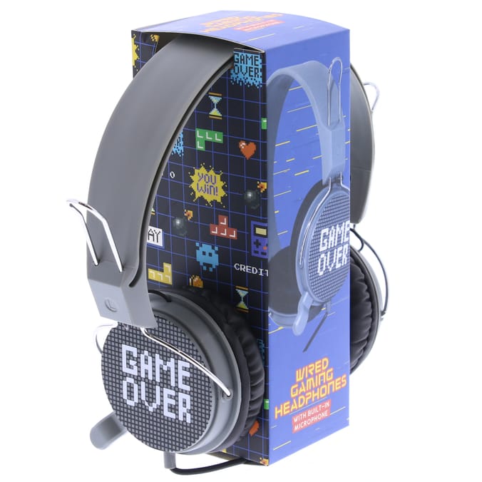 Game Over Wired Gaming Headphones headphone headphones game