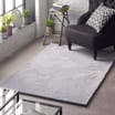 Origins Lustrous Faux Fur Silver Rug