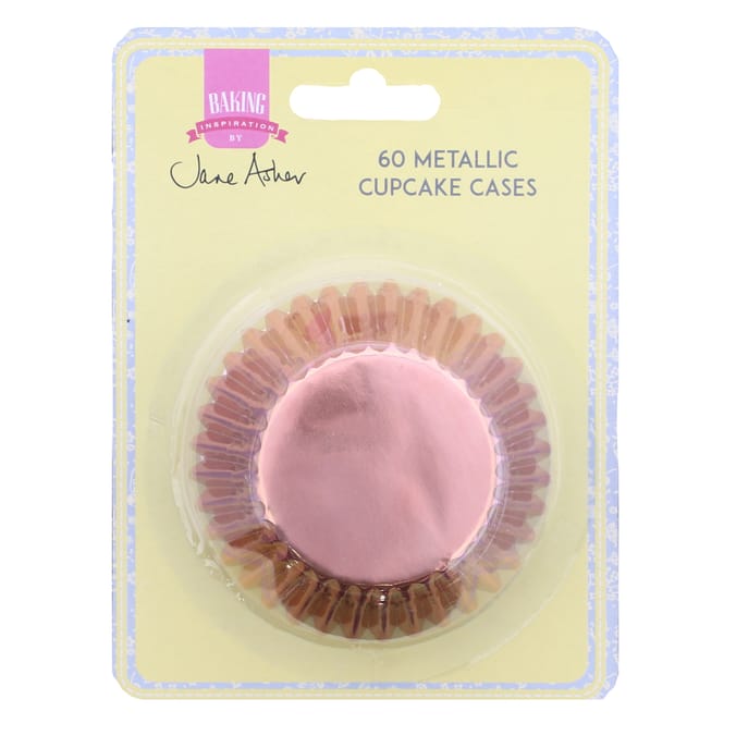 Jane Asher 60 Metallic Cupcake Cases (Cases of 4) Home Bargains