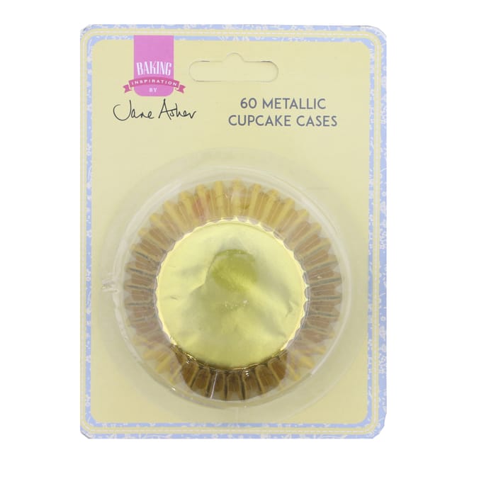 Jane Asher 60 Metallic Cupcake Cases (Cases of 4) Home Bargains