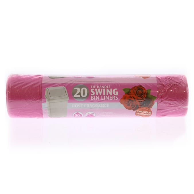 20 Tie Handle Swing Scented Bin Liners (Case of 6), bag, bags, fragrant